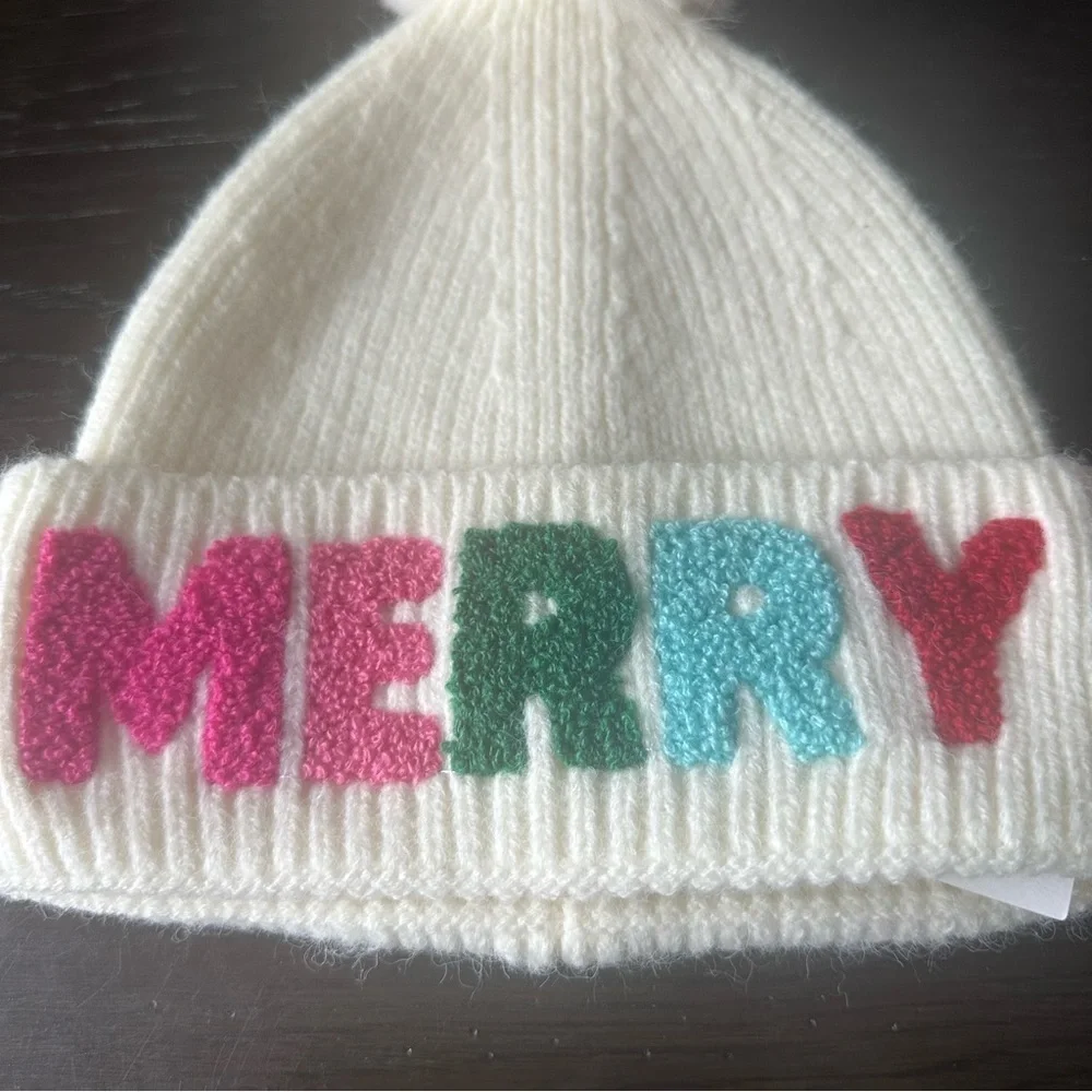 Shiraleah Pink and Green Knit Hat
